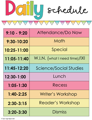 Daily Schedule